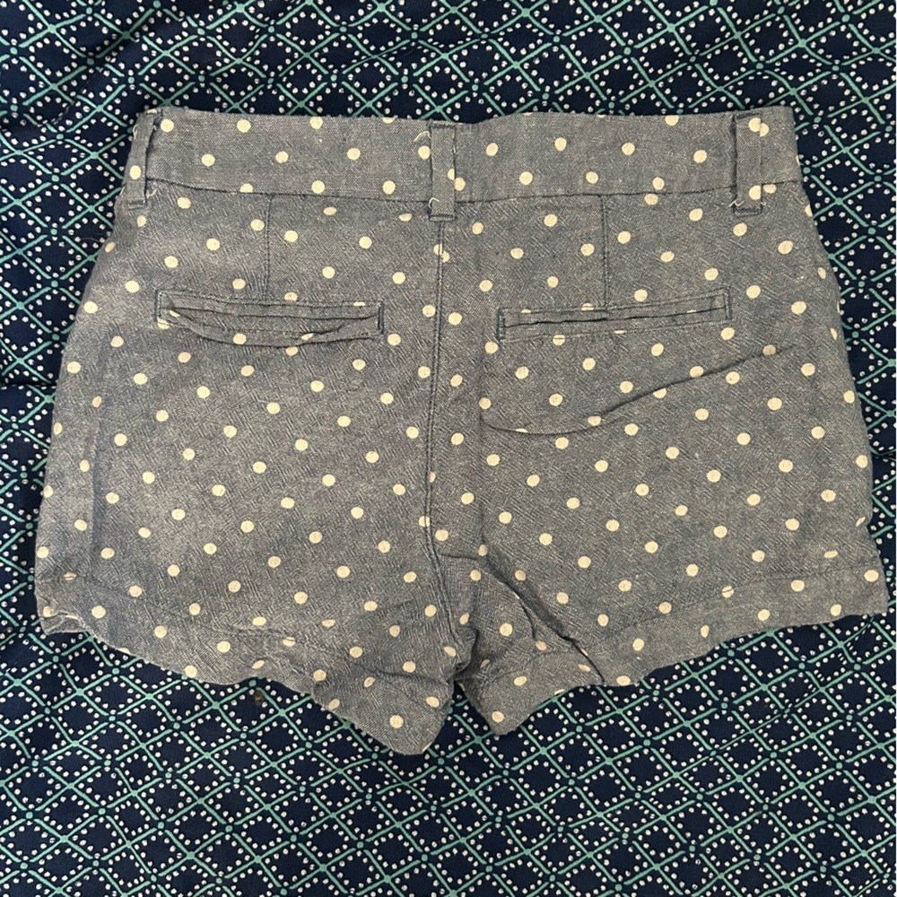 Old Navy Navy Blue Patterned Shorts